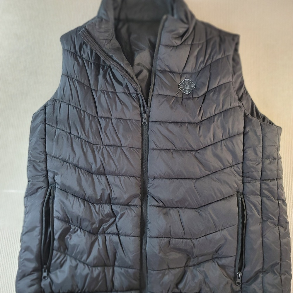 Kovnlo Heated Vest Women XXL Black Quilted Electric Puffer Sleeveless Jacket